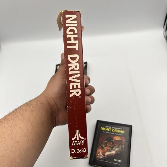 Atari 2600 Night Driver w/ Box, Manual, Game (Tested, Works) - Picture 9 of 11